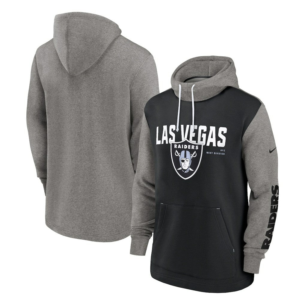 Las Vegas Raiders Nike Fashion Color Block Pullover Hoodie