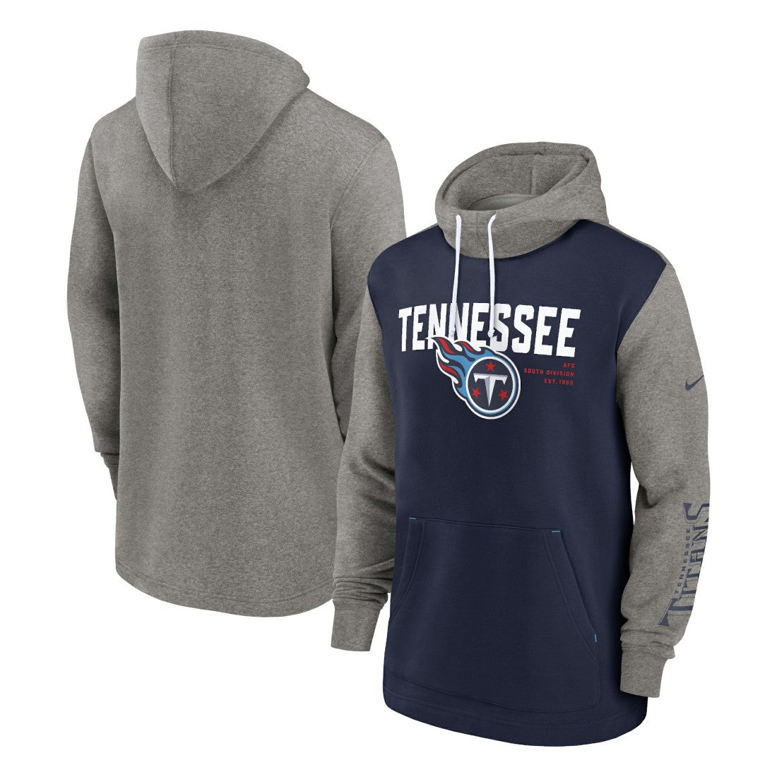 Tennessee Titans Nike Fashion Color Block Pullover Hoodie