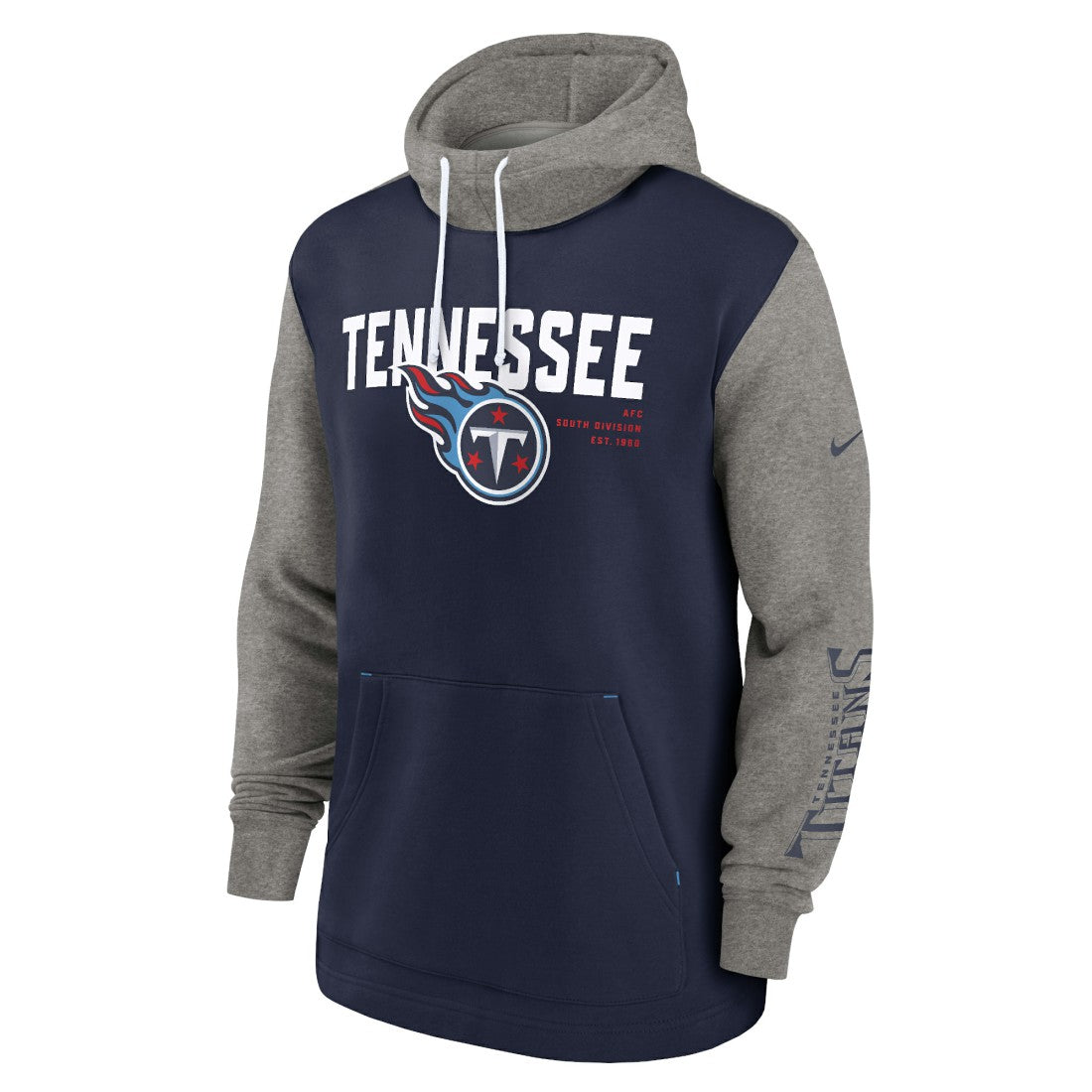 Tennessee Titans Nike Fashion Color Block Pullover Hoodie