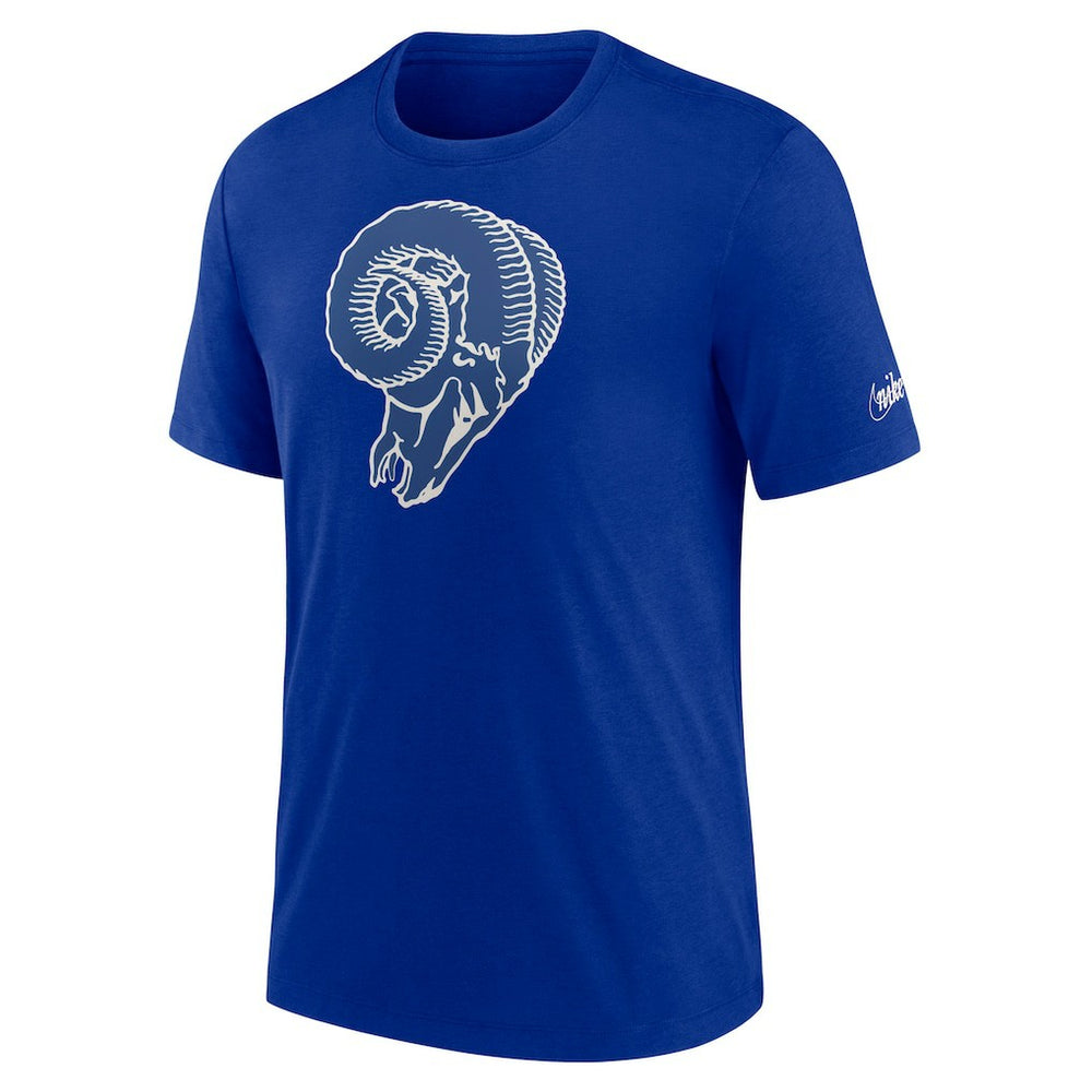 Los Angeles Rams Nike Rewind Logo Tri-Blend T-Shirt
