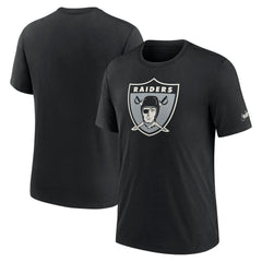 Las Vegas Raiders Nike Rewind Logo Tri-Blend T-Shirt
