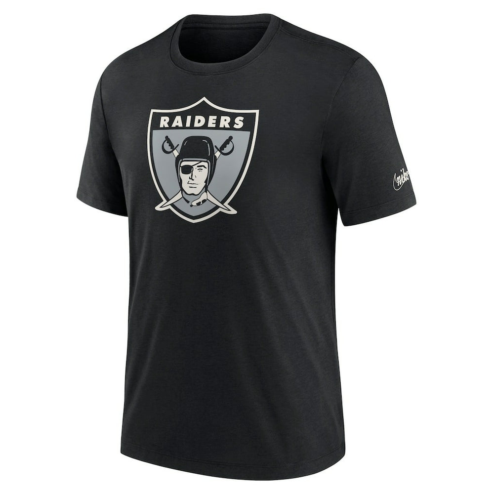 Las Vegas Raiders Nike Rewind Logo Tri-Blend T-Shirt