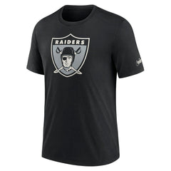 Las Vegas Raiders Nike Rewind Logo Tri-Blend T-Shirt