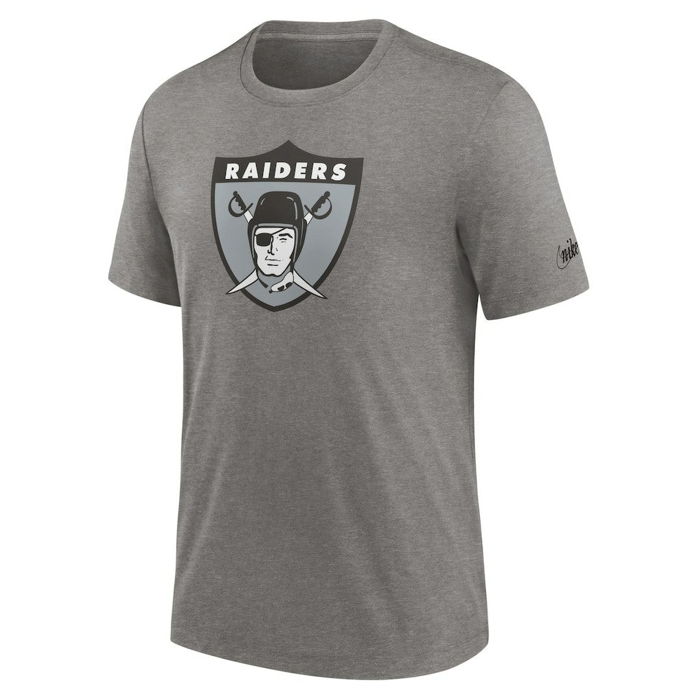 Las Vegas Raiders Nike Rewind Logo Tri-Blend T-Shirt