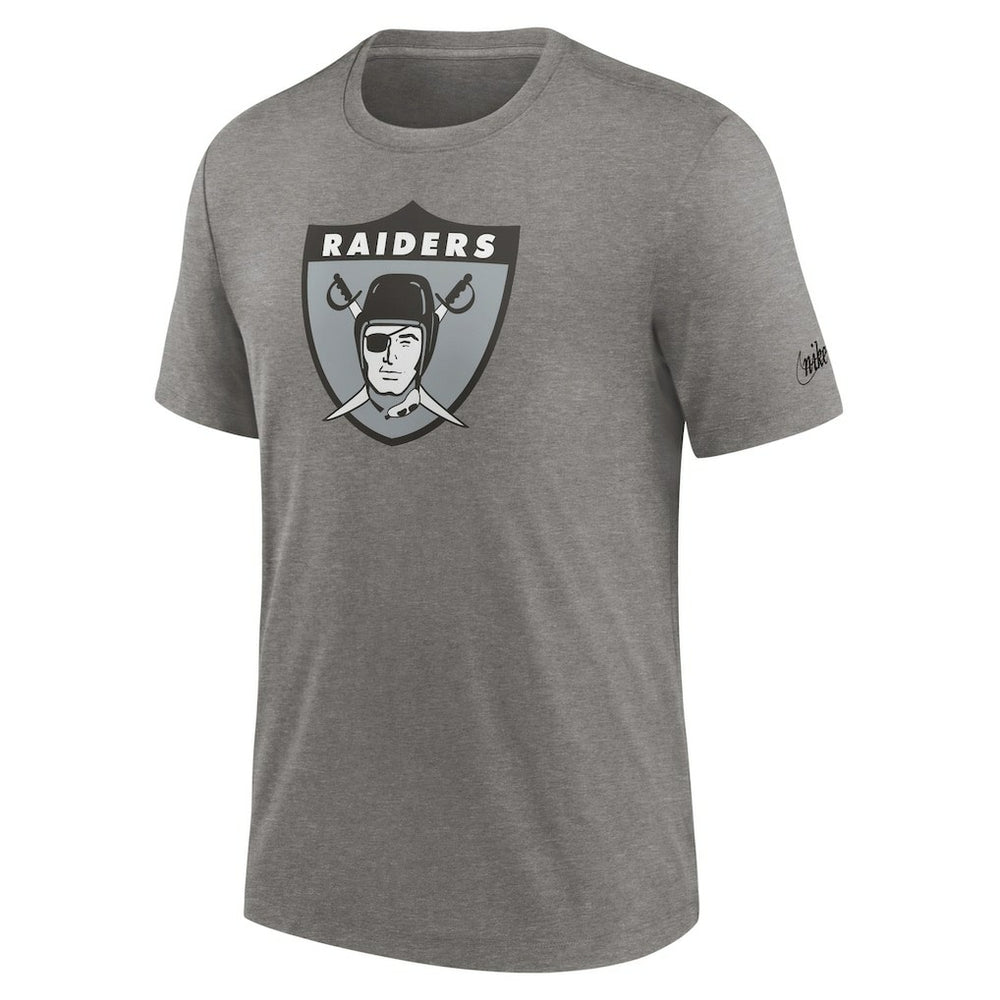 Las Vegas Raiders Nike Rewind Logo Tri-Blend T-Shirt