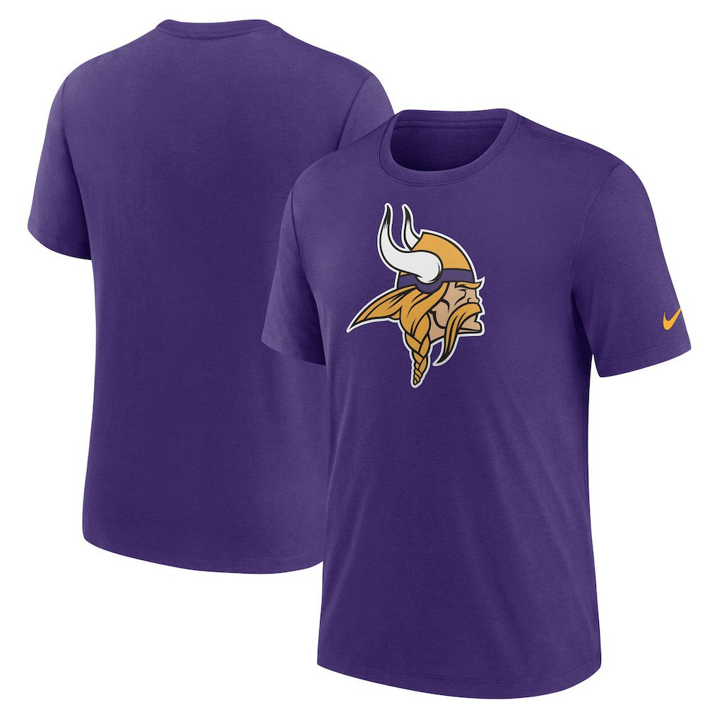 Minnesota Vikings Nike Rewind Logo Tri-Blend T-Shirt