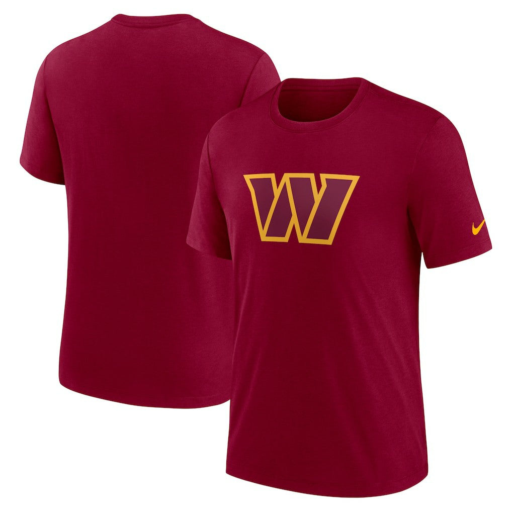 Washington Commanders Nike Rewind Logo Tri-Blend T-Shirt