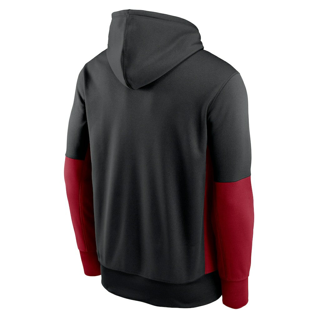 Arizona Cardinals Nike Color Block Fleece Performance Pullover Hoodie