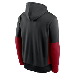 Arizona Cardinals Nike Color Block Fleece Performance Pullover Hoodie