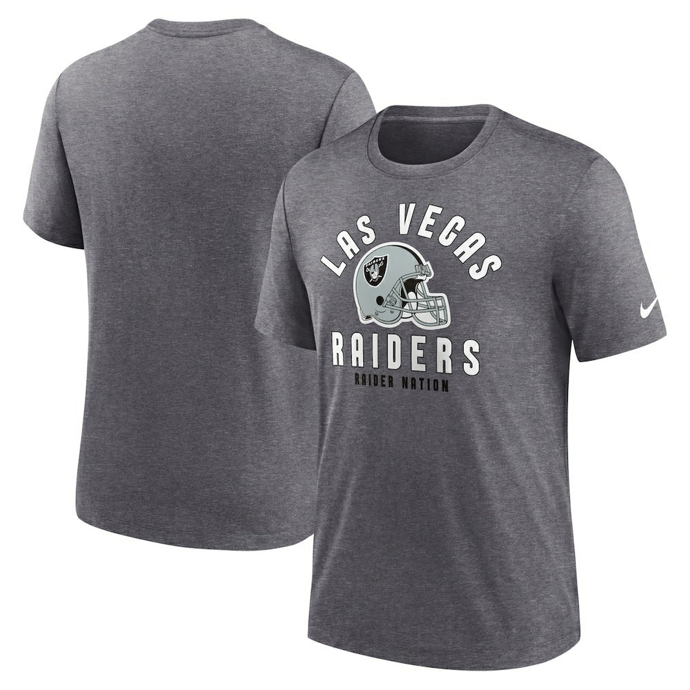 Las Vegas Raiders Nike Helmet Tri-Blend T-Shirt