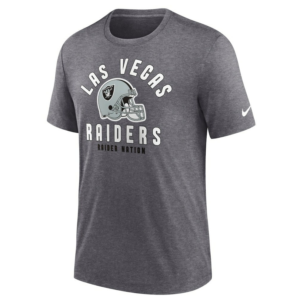 Las Vegas Raiders Nike Helmet Tri-Blend T-Shirt