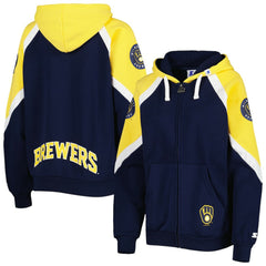 Milwaukee Brewers Starter Women's Hail Mary Full-Zip Hoodie | MLB On Sale