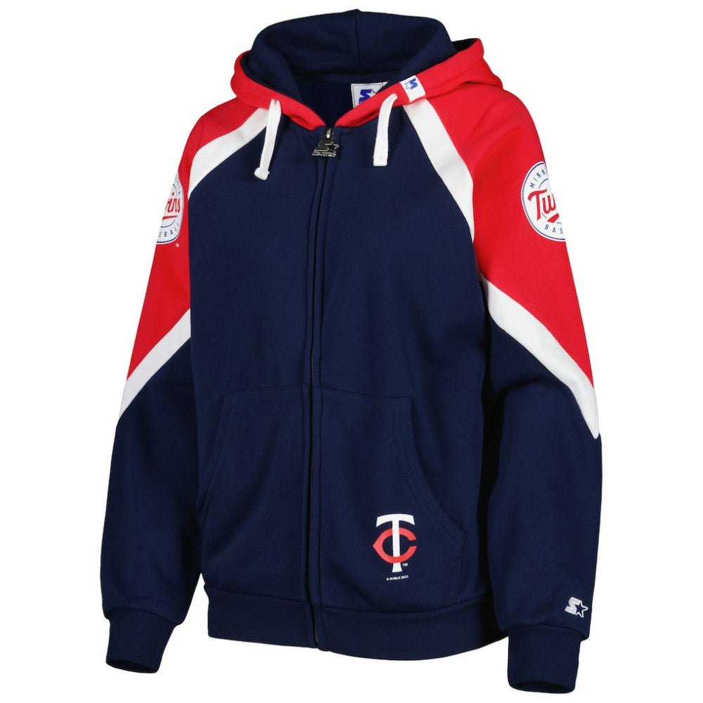 Minnesota Twins Starter Women's Hail Mary Full-Zip Hoodie | MLB Shop