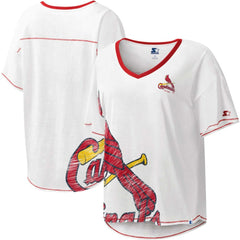 St. Louis Cardinals Starter Women's Perfect Game V-Neck T-Shirt | MLB Online