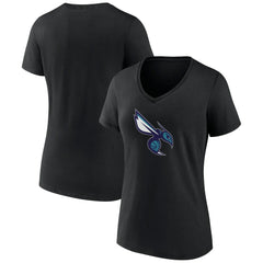 Charlotte Hornets Women's Alternate Logo V-Neck T-Shirt Discount