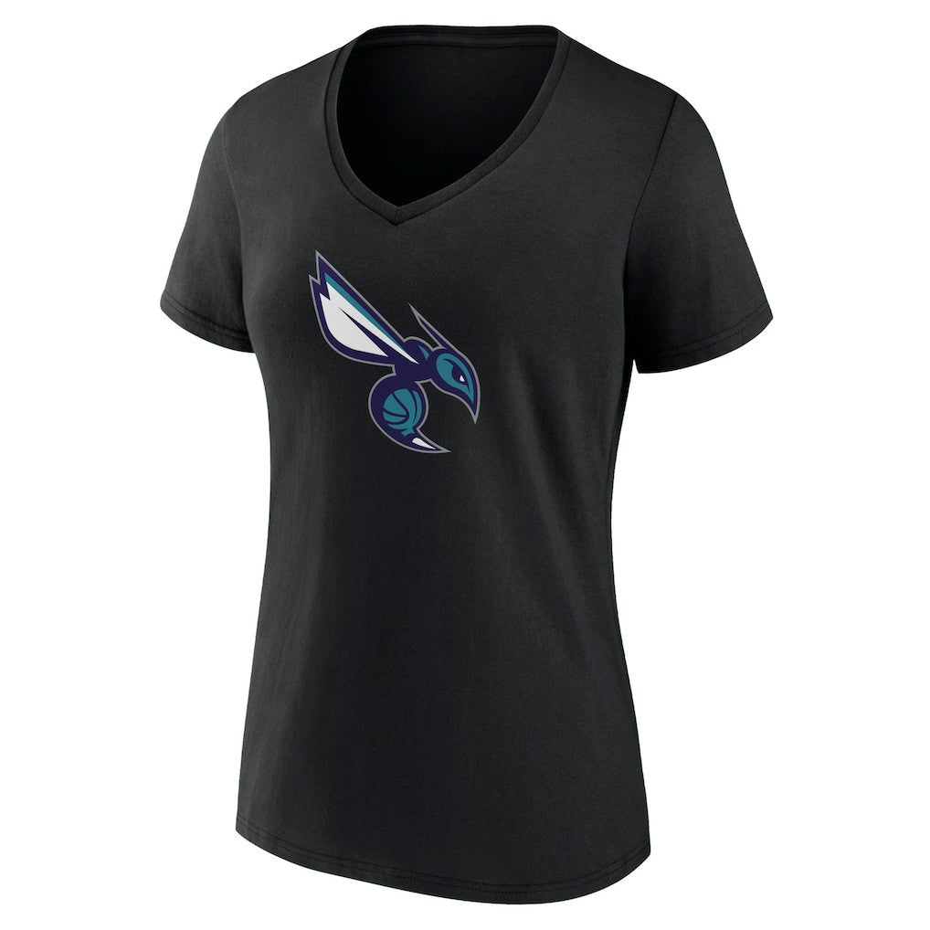 Charlotte Hornets Women's Alternate Logo V-Neck T-Shirt Discount