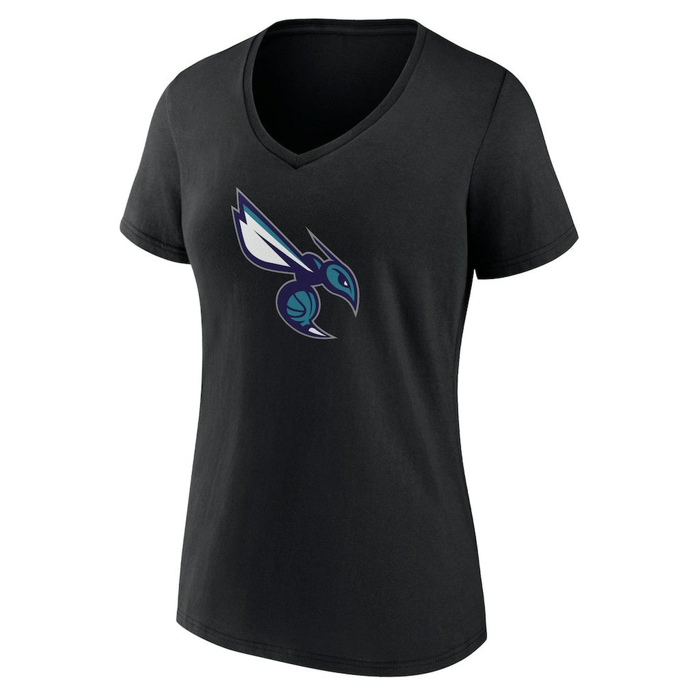 Charlotte Hornets Women's Alternate Logo V-Neck T-Shirt Discount
