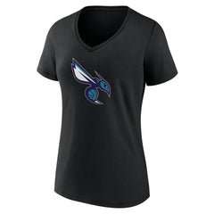 Charlotte Hornets Women's Alternate Logo V-Neck T-Shirt Discount
