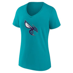 Charlotte Hornets Women's Alternate Logo V-Neck T-Shirt Discount