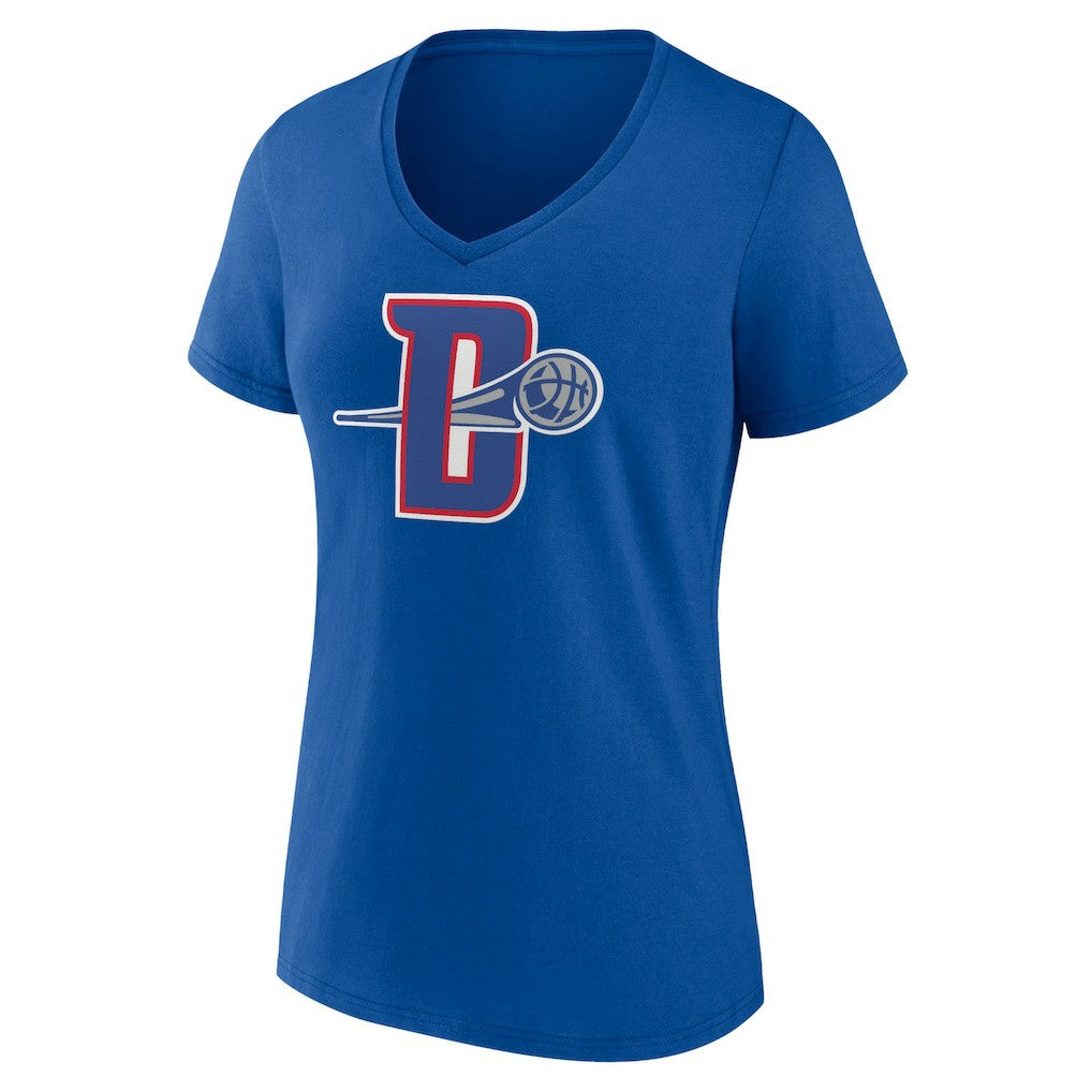Detroit Pistons Women's Alternate Logo V-Neck T-Shirt sale On Sale