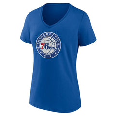 Philadelphia 76ers Women's Alternate Logo V-Neck T-Shirt On Sale