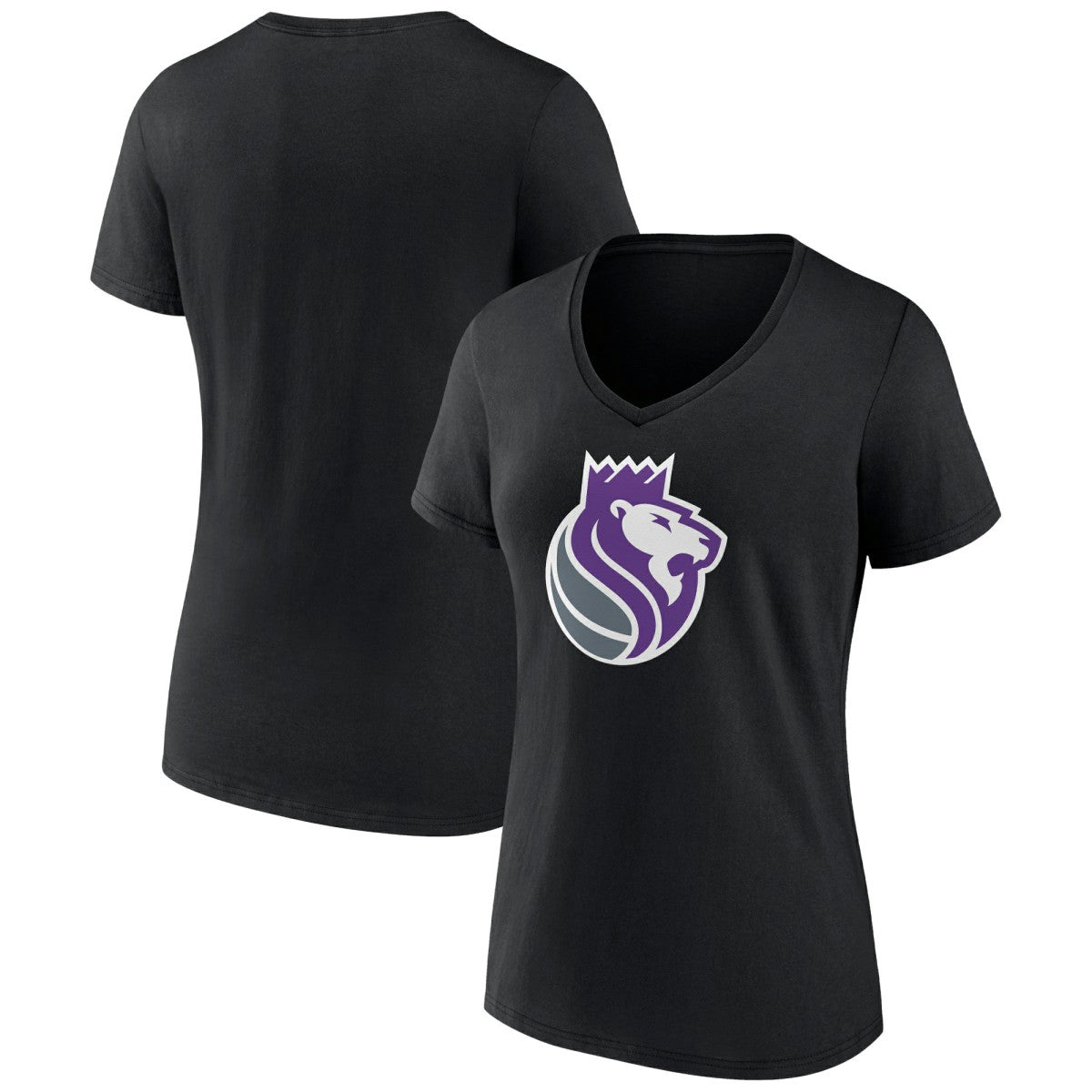 Sacramento Kings Women's Alternate Logo V-Neck T-Shirt New