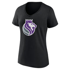 Sacramento Kings Women's Alternate Logo V-Neck T-Shirt New
