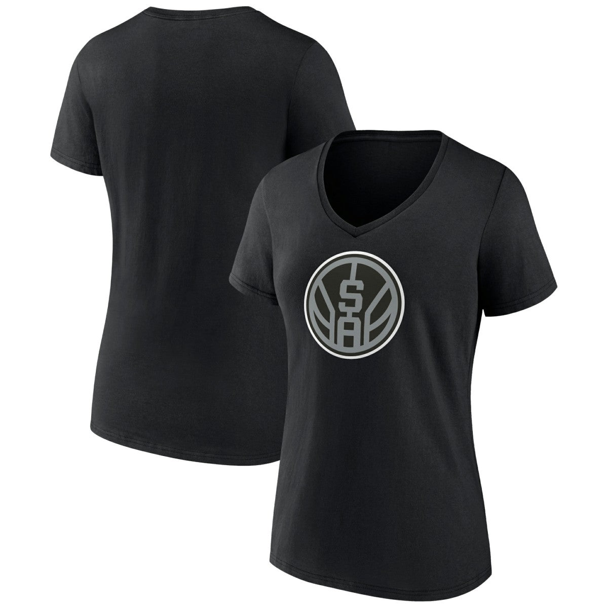 San Antonio Spurs Women's Alternate Logo V-Neck T-Shirt For Sale