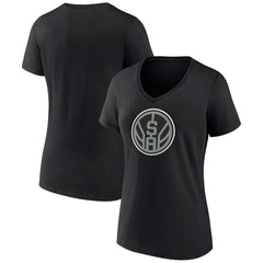 San Antonio Spurs Women's Alternate Logo V-Neck T-Shirt For Sale