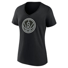 San Antonio Spurs Women's Alternate Logo V-Neck T-Shirt For Sale