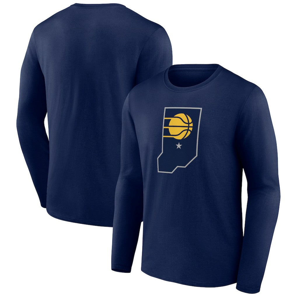Indiana Pacers Alternate Logo Long Sleeve T-Shirt Discount