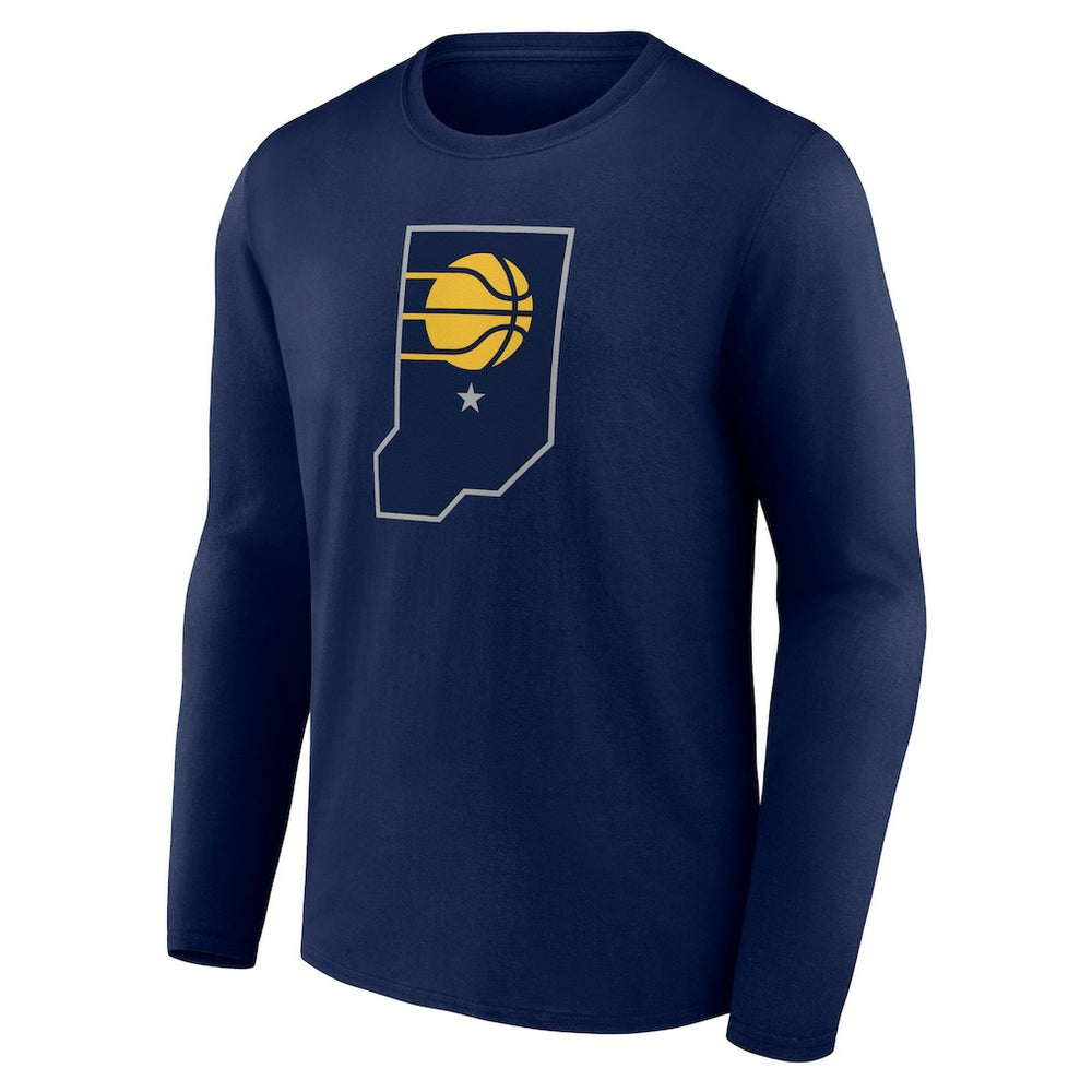 Indiana Pacers Alternate Logo Long Sleeve T-Shirt Discount
