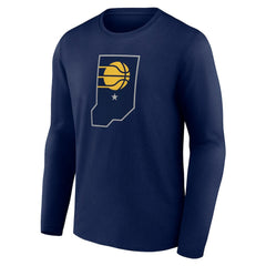 Indiana Pacers Alternate Logo Long Sleeve T-Shirt Discount