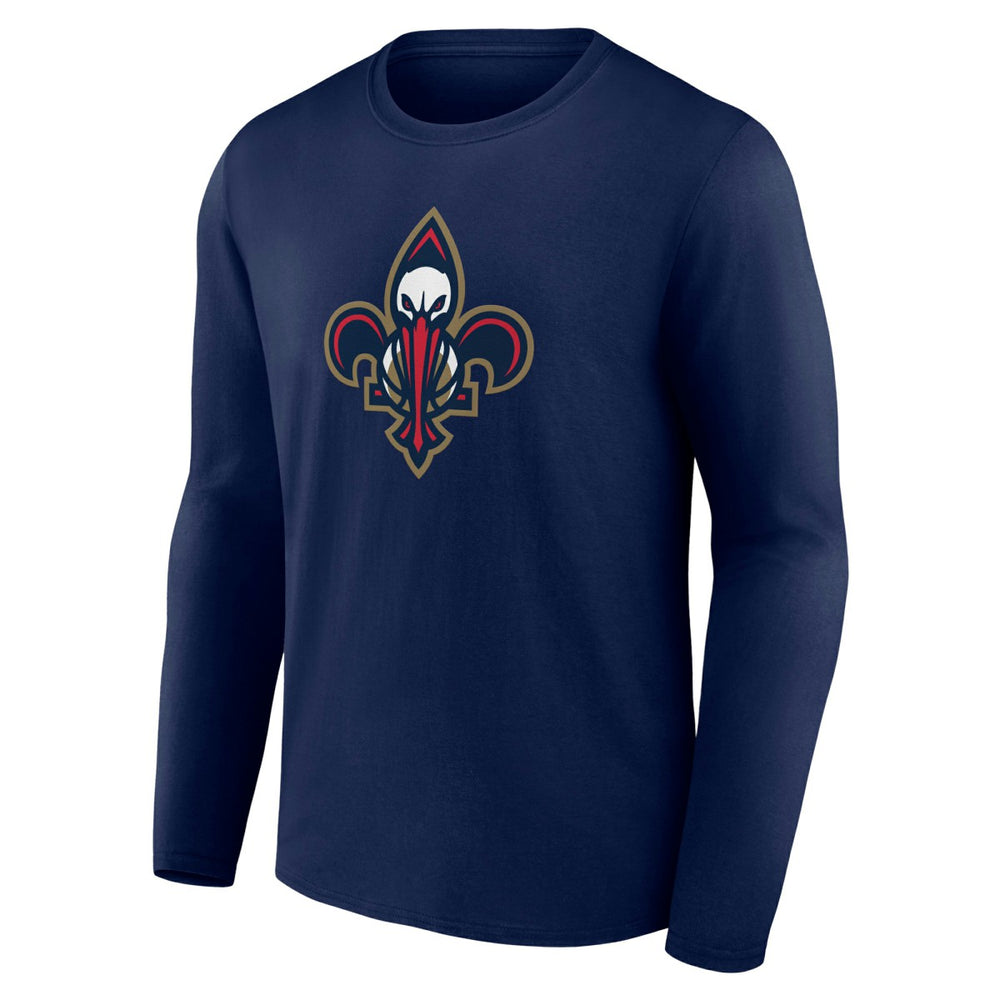 New Orleans Pelicans Alternate Logo Long Sleeve T-Shirt On Sale