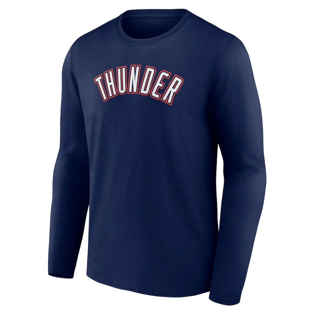 Oklahoma City Thunder Alternate Logo Long Sleeve T-Shirt On Sale