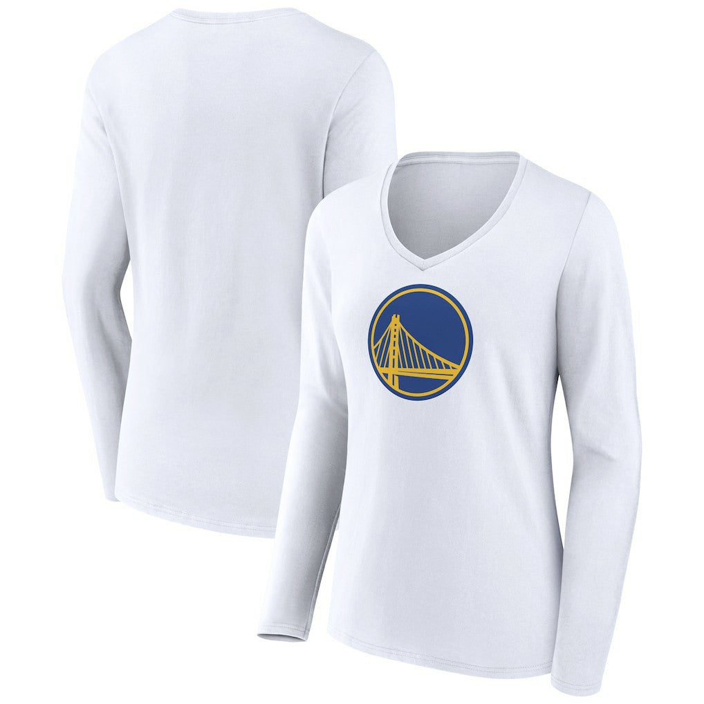 Golden State Warriors Women's Alternate Logo V-Neck Long Sleeve T-Shirt sale Discount
