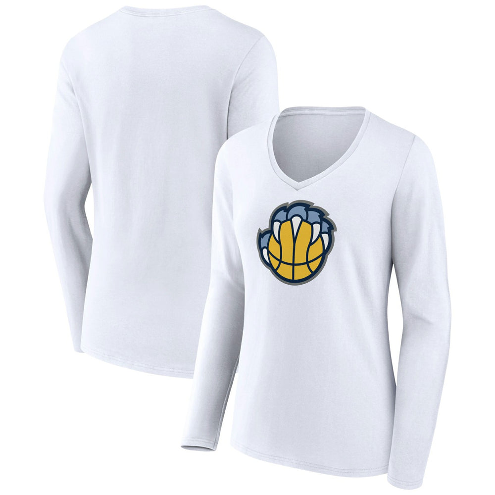 Memphis Grizzlies Women's Alternate Logo V-Neck Long Sleeve T-Shirt Online