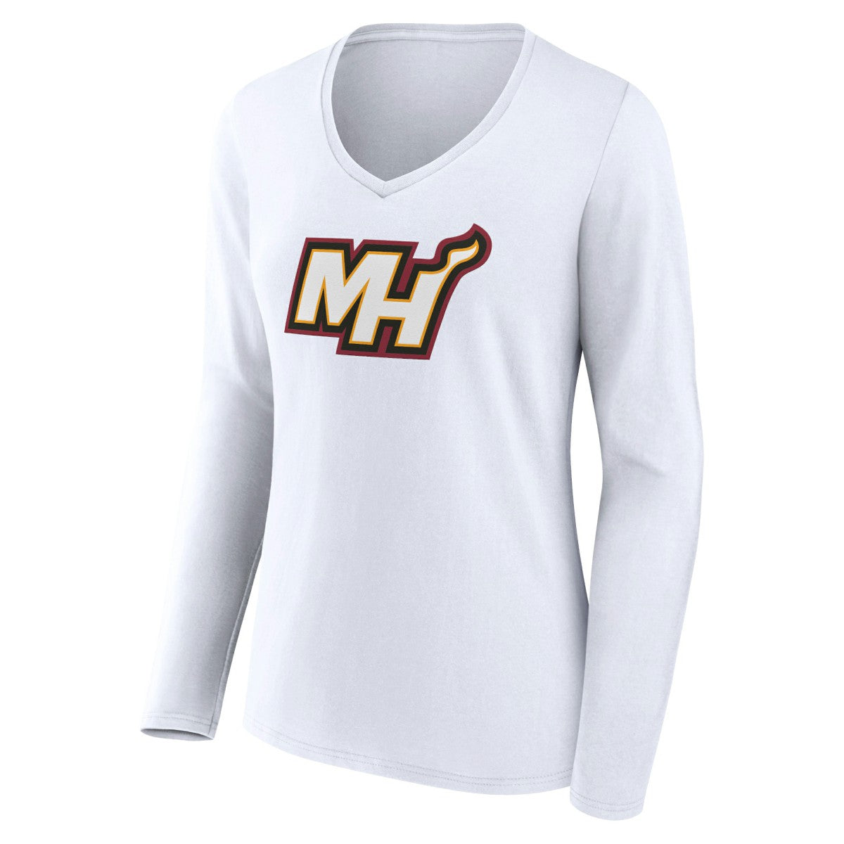 Miami Heat Women's Alternate Logo V-Neck Long Sleeve T-Shirt Discount