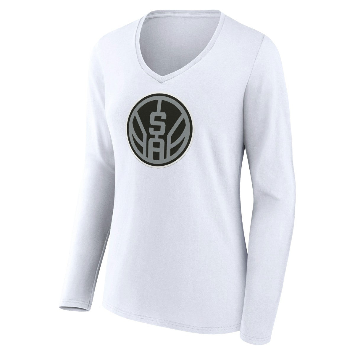 San Antonio Spurs Women's Alternate Logo V-Neck Long Sleeve T-Shirt Online