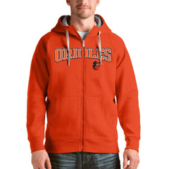 Baltimore Orioles Antigua Team Logo Victory Full-Zip Hoodie | MLB Outlet