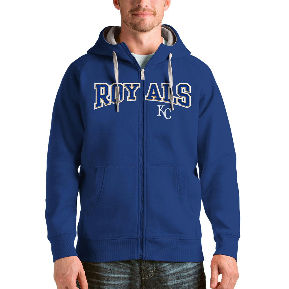 Kansas City Royals Antigua Team Logo Victory Full-Zip Hoodie | MLB New