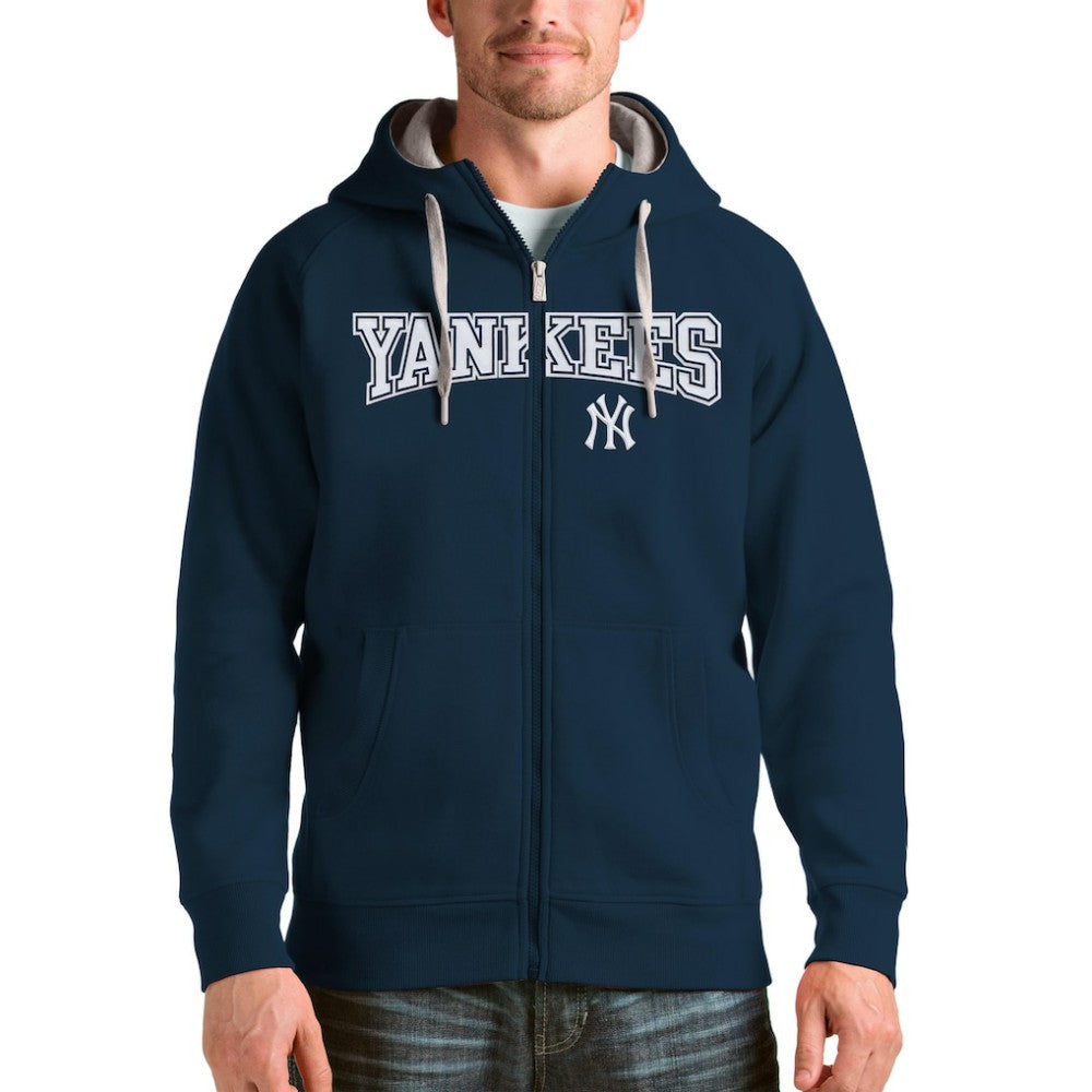 New York Yankees Antigua Team Logo Victory Full-Zip Hoodie | MLB Discount