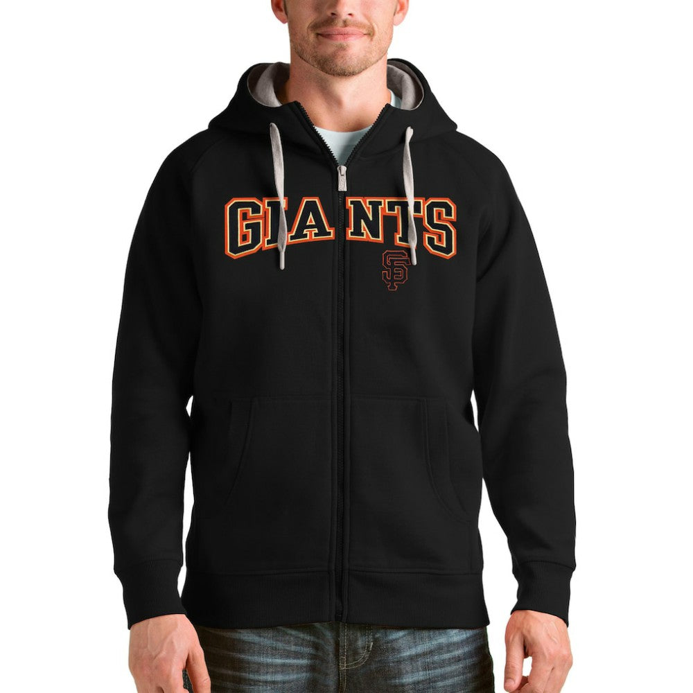 San Francisco Giants Antigua Team Logo Victory Full-Zip Hoodie | MLB Outlet