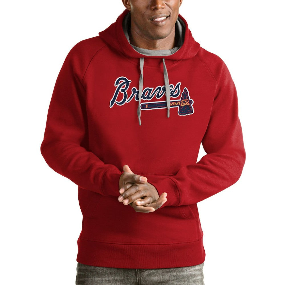 Atlanta Braves Antigua Victory Pullover Team Logo Hoodie | MLB Online