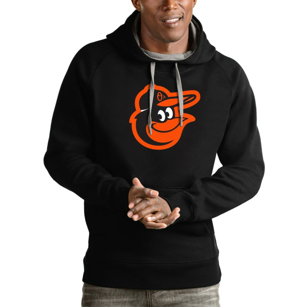 Baltimore Orioles Antigua Victory Pullover Team Logo Hoodie | MLB On Sale