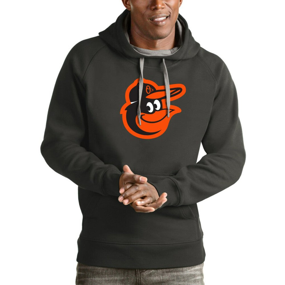 Baltimore Orioles Antigua Victory Pullover Team Logo Hoodie | MLB Outlet