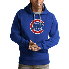 Chicago Cubs Antigua Victory Pullover Team Logo Hoodie | MLB Discount