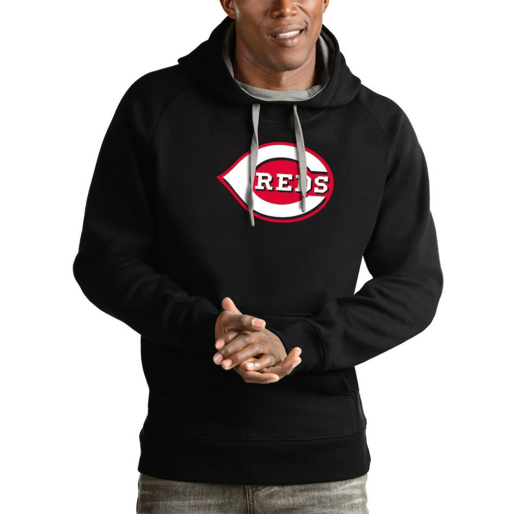 Cincinnati Reds Antigua Victory Pullover Team Logo Hoodie | MLB On Sale
