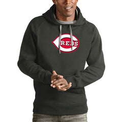 Cincinnati Reds Antigua Victory Pullover Team Logo Hoodie | MLB Sale