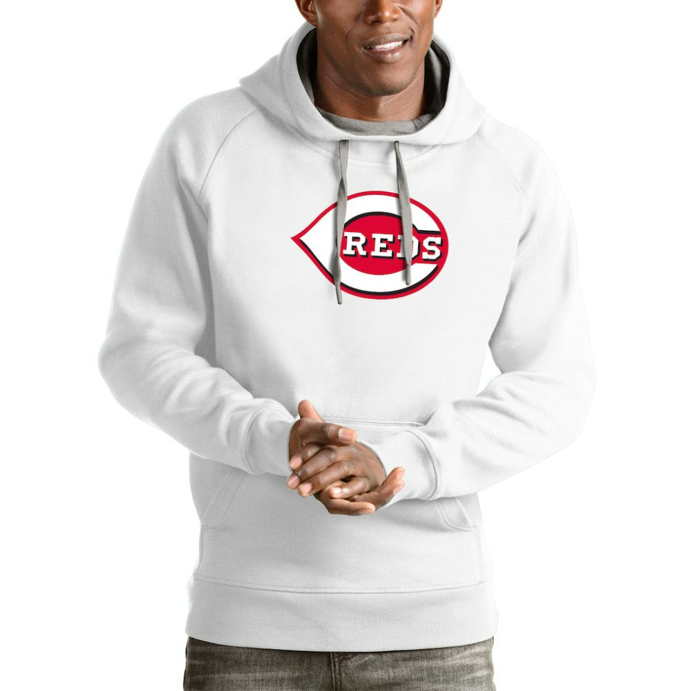 Cincinnati Reds Antigua Victory Pullover Team Logo Hoodie | MLB Online